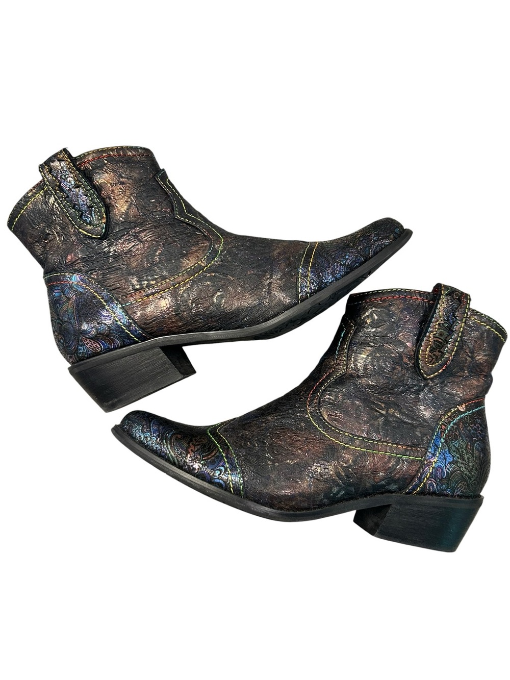 L'Artiste by Spring Step Storie Countrypop-Rose Booties Women’s 38 (7.5-8)